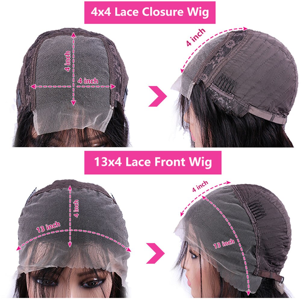 Deep Wave Lace Frontal Wig Human Hair 13x4 4x4 Closure Deepwave Perruque Cheveux Humain Cheap Wig On Promotion With Free Ship