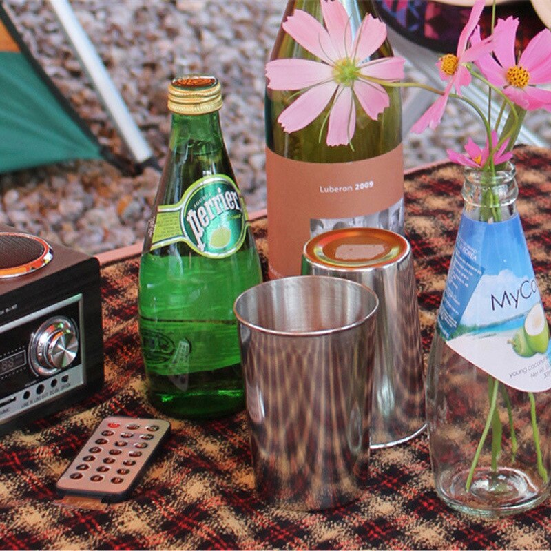Outdoor Stainless Steel Pots Camping Soup Pots Frying Pan Household Picnic Pot Set Foldable Handle Camping Cookware Supplies