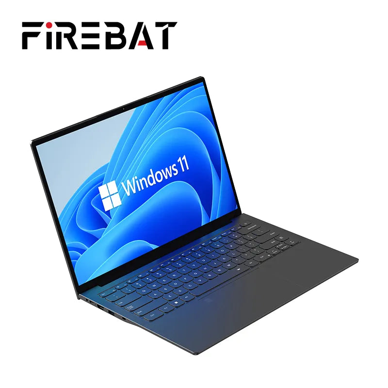 FIREBAT A16 New Arrival 16 Inch 100%sRGB Ultra Slim DDR4 16G RAM 1TB 1920*1200 Fingerprint Portable Intel N5095 Notebook Laptop