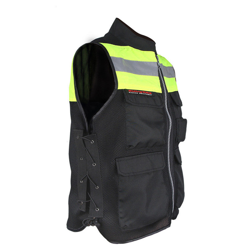 Reflective Vest Fluorescent For Men And Women Motorcycle Riding Clothes