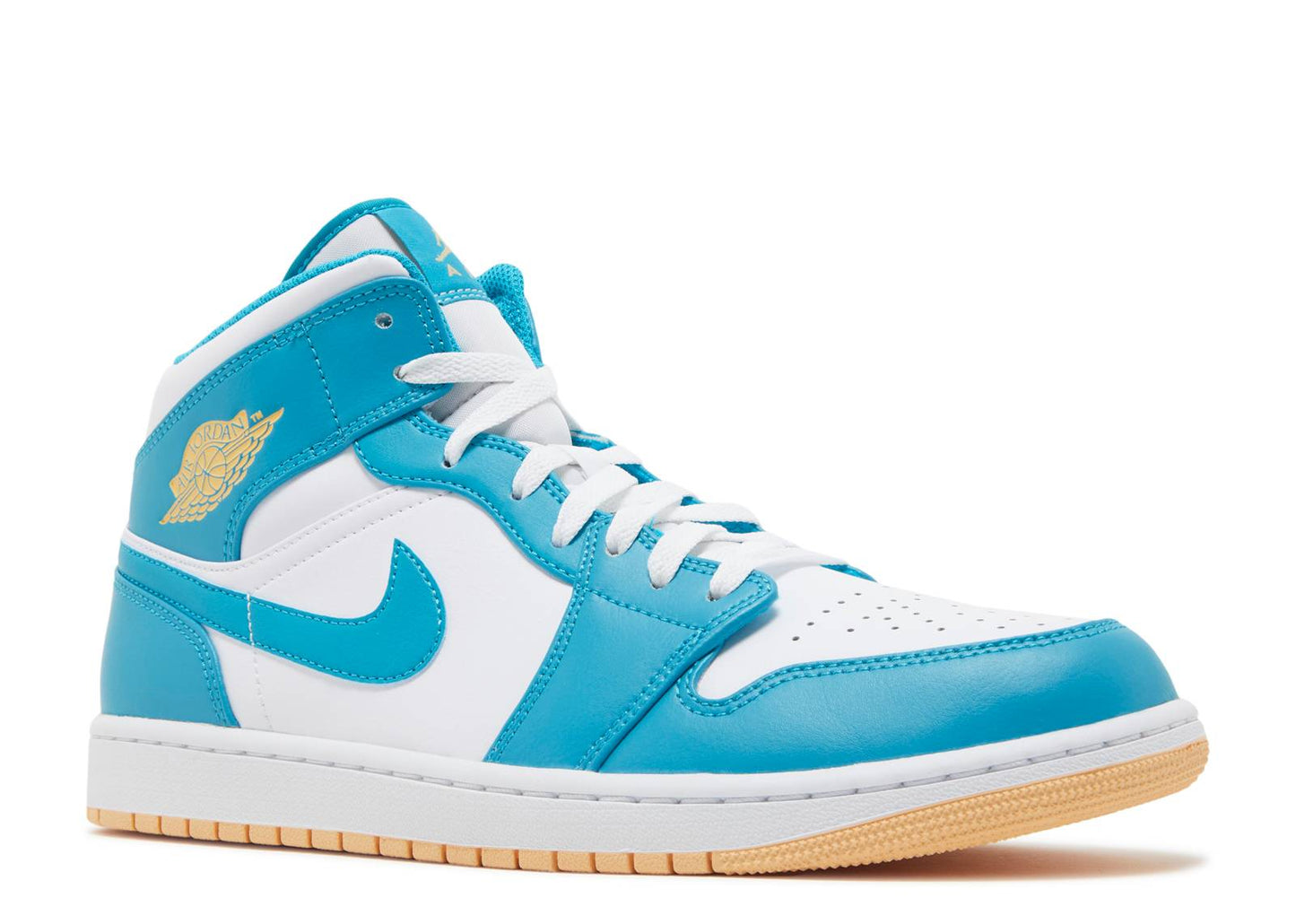 Air Jordan Mid1 top blue and white