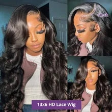 250 Density Body Wave 13x6 13x4 Hd Lace Front Wig 30 Inch Brazilian Loose Wave 360 Lace Frontal Wig Human Hair Wigs Pre Plucked