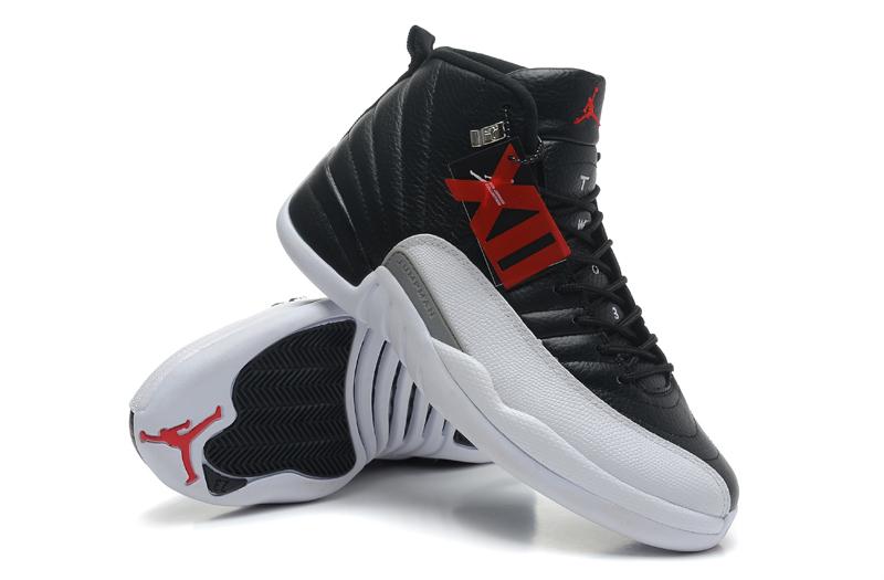 Air Jordan 12 Retro XII AJ12 White/Black Slipping resist