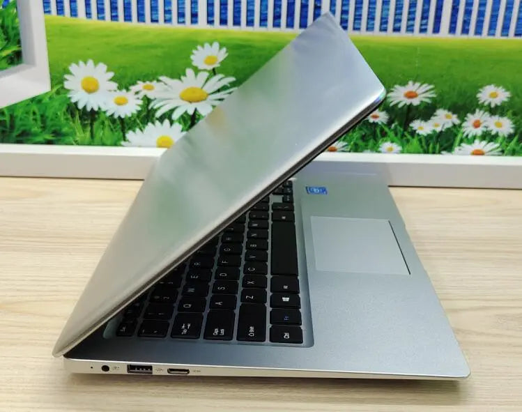 14.1 Inch Mini Laptop Intel CPU Windows 10 Notebook PC Fast RAM 128GB 256GB 512GB SSD 1000G HDD Optional