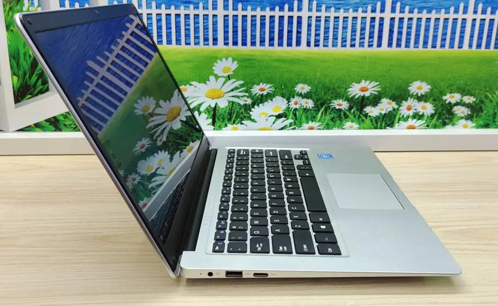 14.1 Inch Mini Laptop Intel CPU Windows 10 Notebook PC Fast RAM 128GB 256GB 512GB SSD 1000G HDD Optional