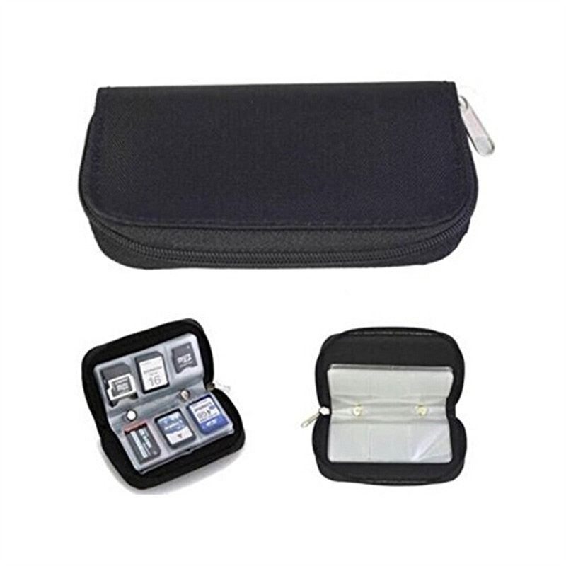 22 Slots Function Memory Card Cases Credit Holder For Micro SD ID Men Women Stick Storage Bag Carrying Pouch Protector 11*6*2cm