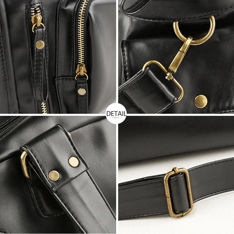 Male Bag England Retro Handbag Shoulder Bag Leather Men Big Messenger Bags Brand High Quality Men's Travel Crossbody Bag XA158ZC