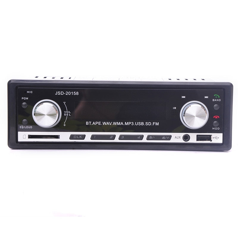 2019 New 12V Car Stereo FM Radio MP3 Audio Player Support Bluetooth Phone with USB/SD MMC Port Car Electronics In-Dash 1 DIN