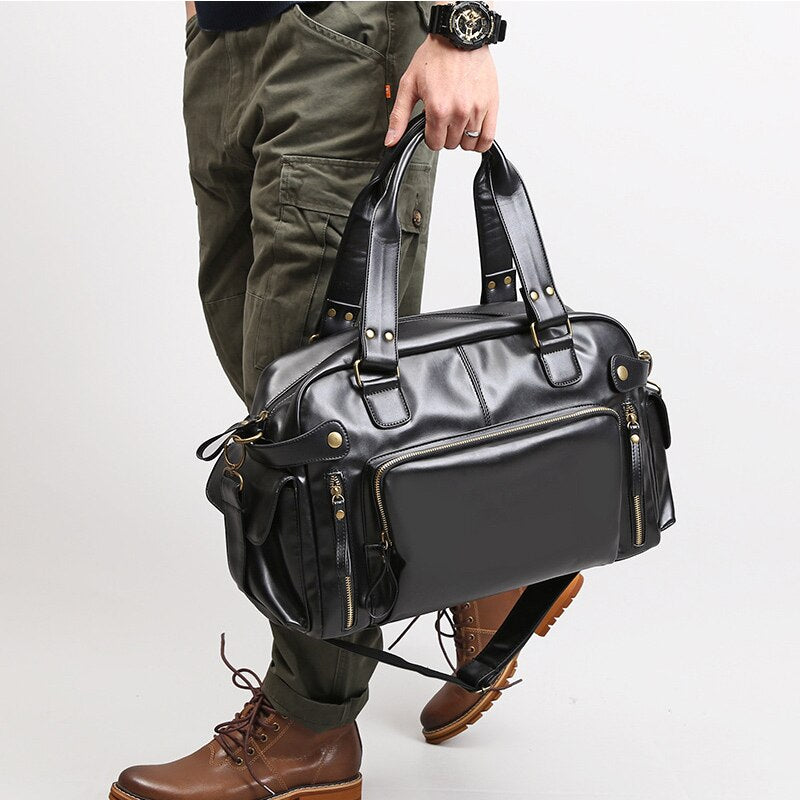 Male Bag England Retro Handbag Shoulder Bag Leather Men Big Messenger Bags Brand High Quality Men's Travel Crossbody Bag XA158ZC