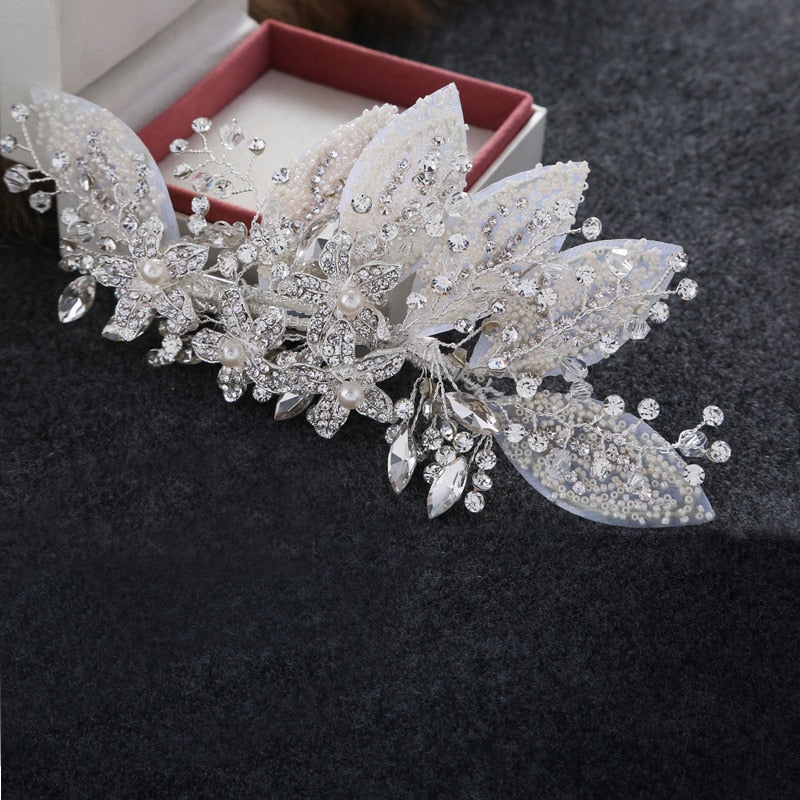 Crystal Wedding Hair Clip Hair Accessories Jewelry Ladies Hair  Accessoire Cheveux Bridal Tiaras Bijoux Hair Stick  for Women