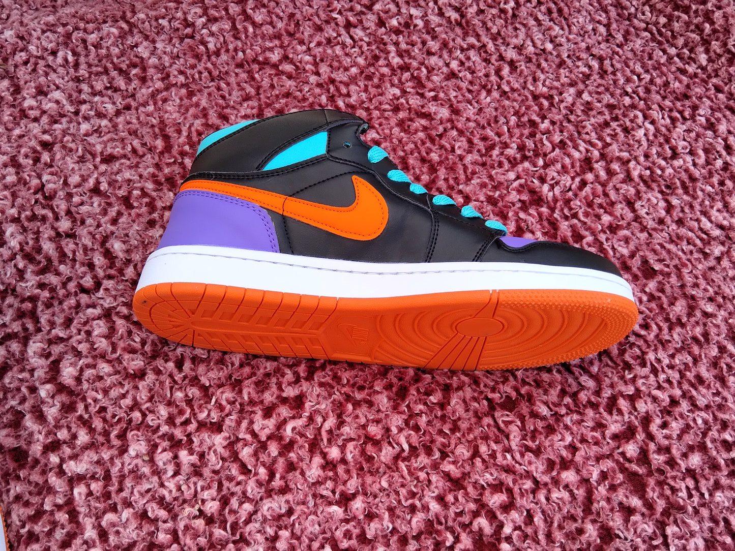 Nike Air Jordan 1 OG Men's and Women's Casual Sneakers Shoes Top Purple, green and black Price$60.00