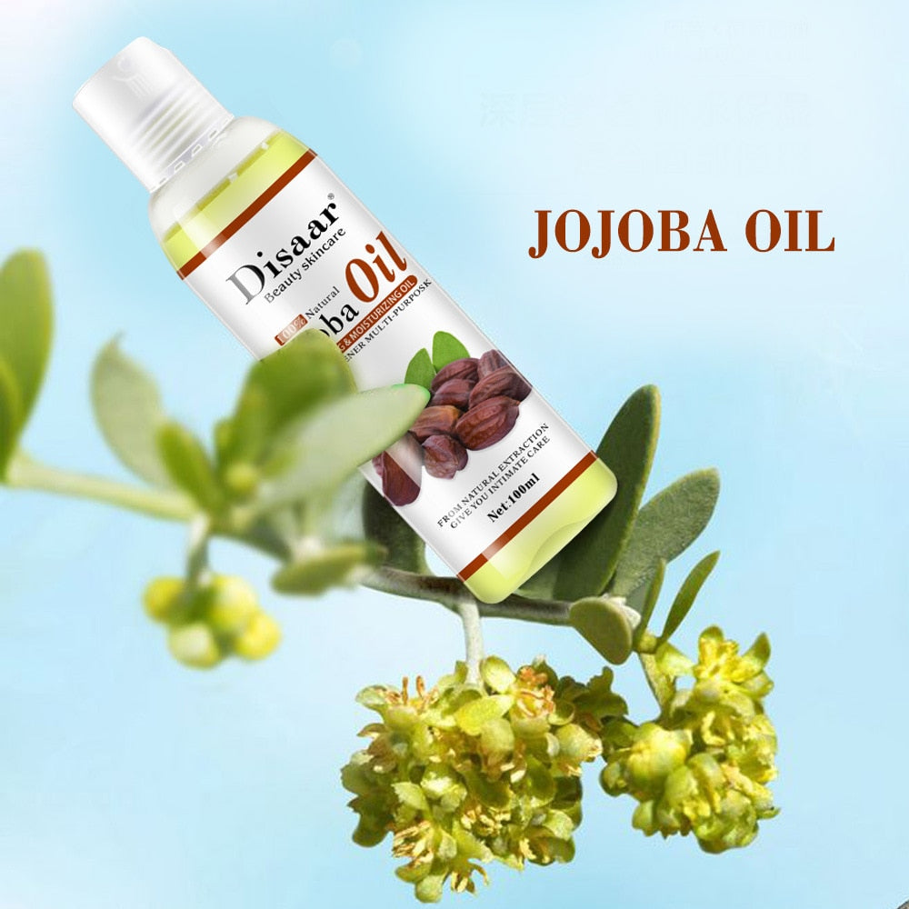 100ml Disaar 100% Natural Organic Jojoba Oil Massage Best Skin Care Relaxing Moisturizing Oil control Hydration Massage Product