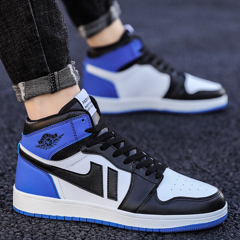 Men's fashion sports leisure 100 tower non-slip high top breathable wear-resistant basketball shoes