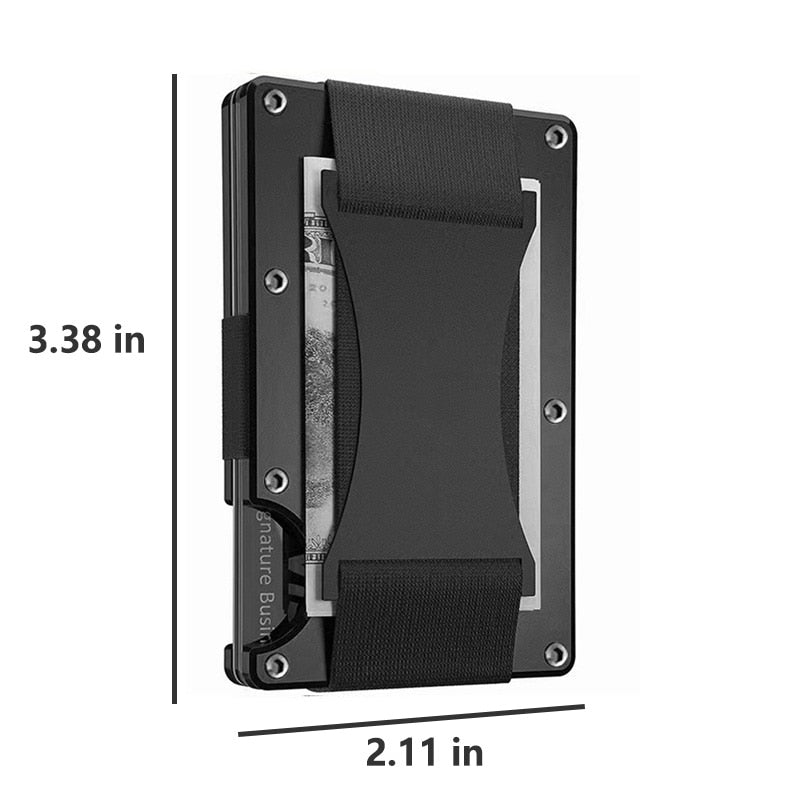 Forged Carbon Fiber Minimalist Slim Wallet Carteira for Men Cartera Tarjetero Hombre RFID Cashback Credit Card Holder Luxury