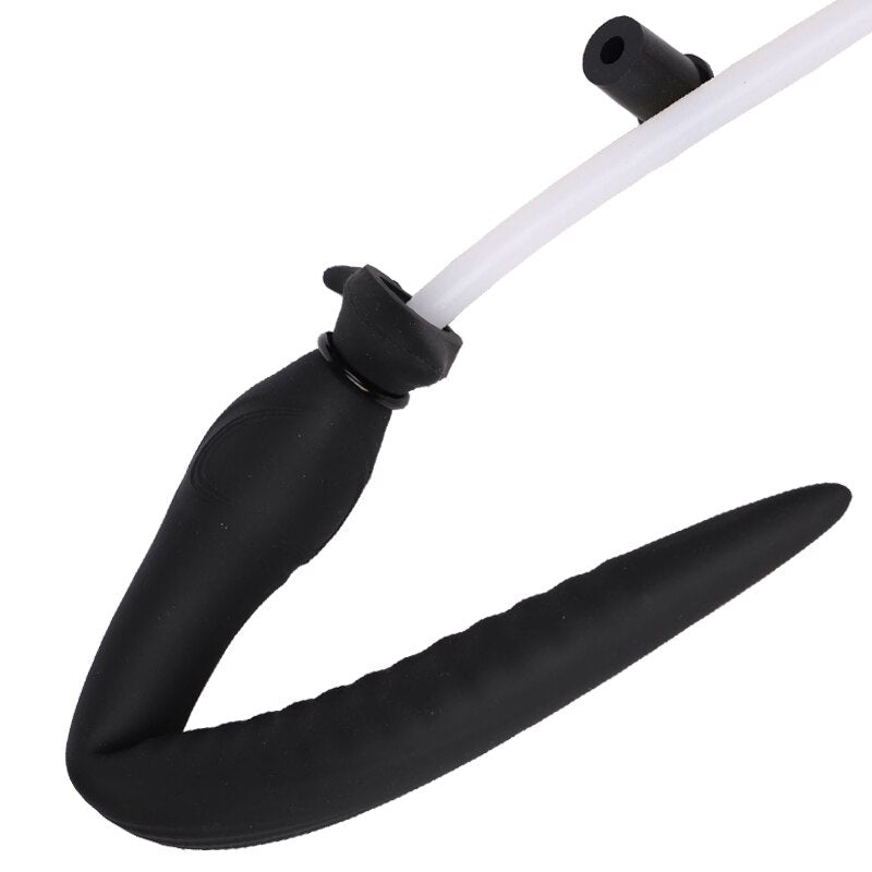 Inflatable Dildo Anal Plug Silicone Vaginal Dilator Anus Pump Sex Toy 38.5-55cm Long Huge Buttplug Anchor Prostate Stimulator