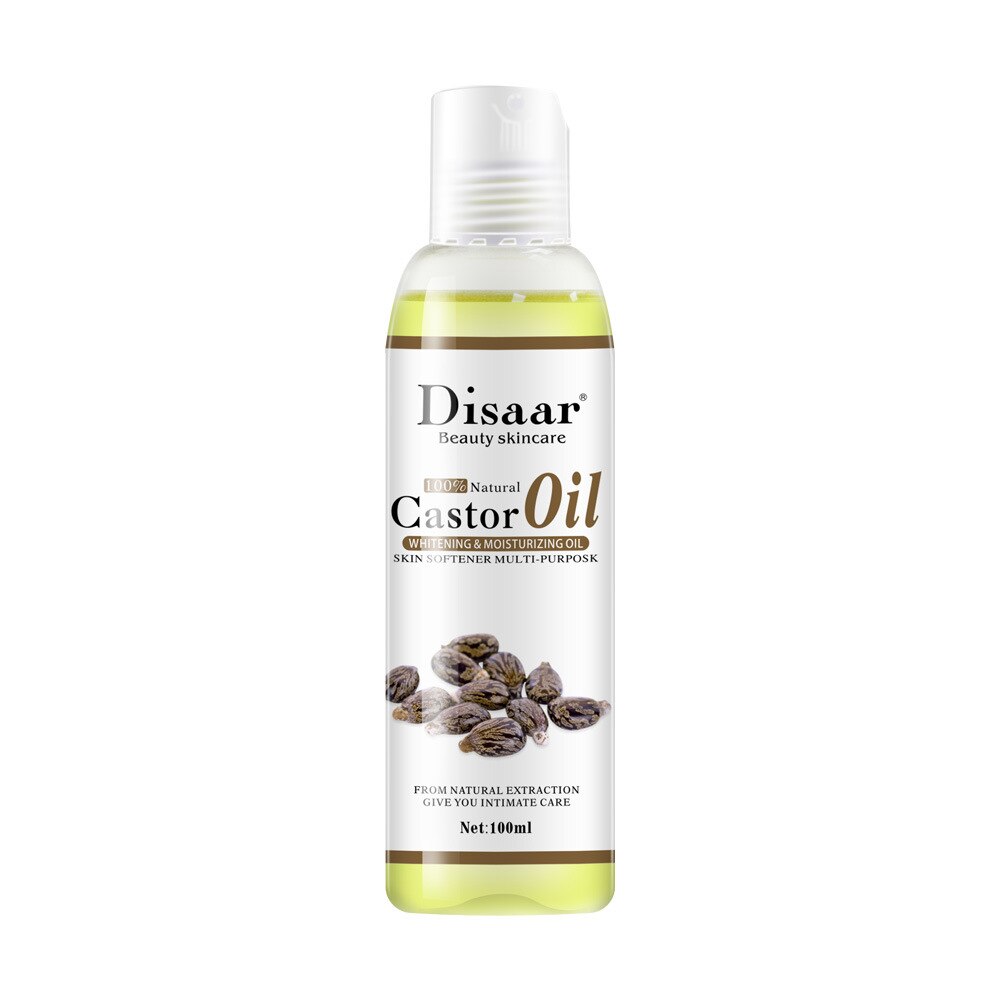 Disaar 100% Organic Castor Oil Body Relaxation Massage Essential Oil Mixing Moisturizing Body Emollient Brightening Oil 100ml