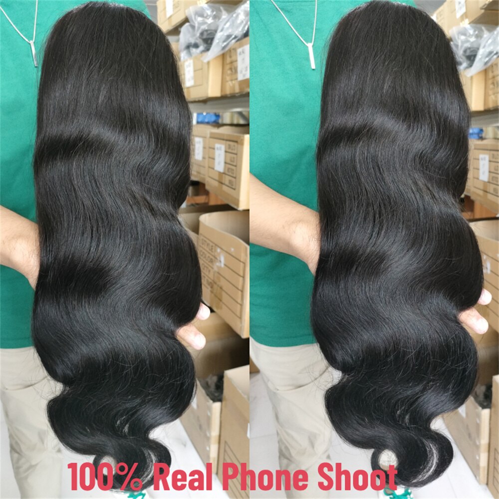 GinGin Body Wave Lace Front Human Hair Wigs 13x4 Swiss Lace Perruque cheveux humain 150% bodiwave wig