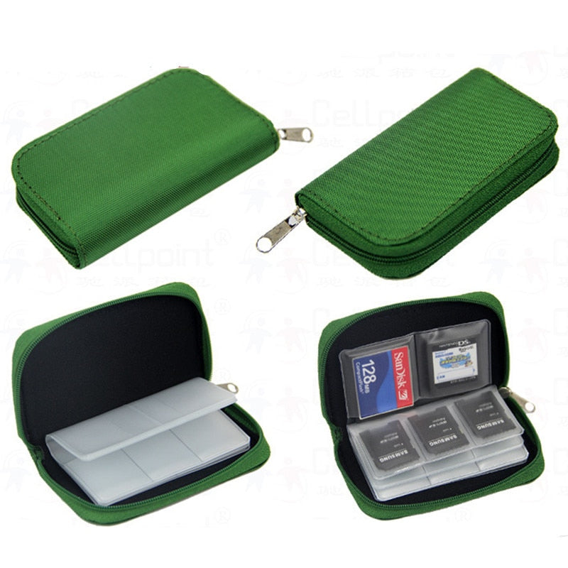 22 Slots Function Memory Card Cases Credit Holder For Micro SD ID Men Women Stick Storage Bag Carrying Pouch Protector 11*6*2cm