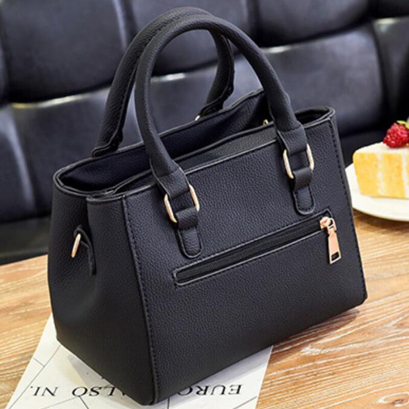 PU Leather Ladies HandBags Women Vintage Purse Plush Tassel Messenger Bags Tote Boston Shoulder Crossbody Bag