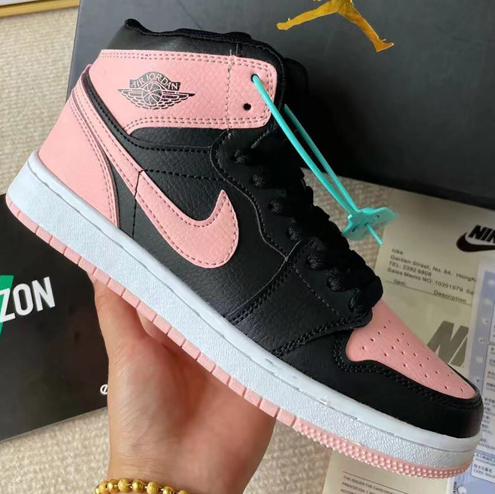 NIKE AIR JORDAN 1 AJ1 hight top couples stitching color basketball shoes sneakers On sale for$70.00 Original price$130.00