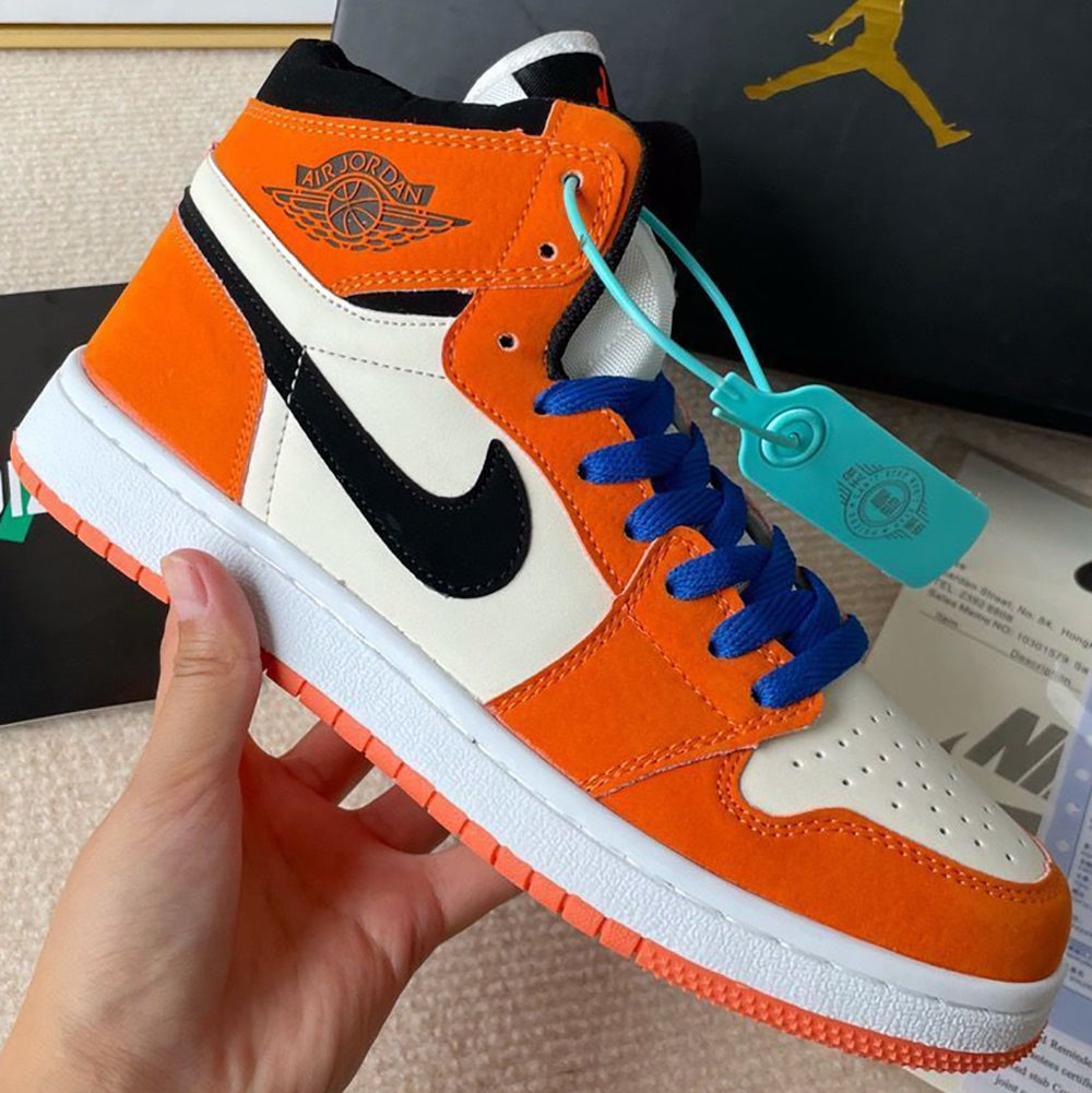 NIKE AIR JORDAN 1 AJ1 hight top couples stitching color basketball shoes sneakers On sale for$70.00 Original price$130.00